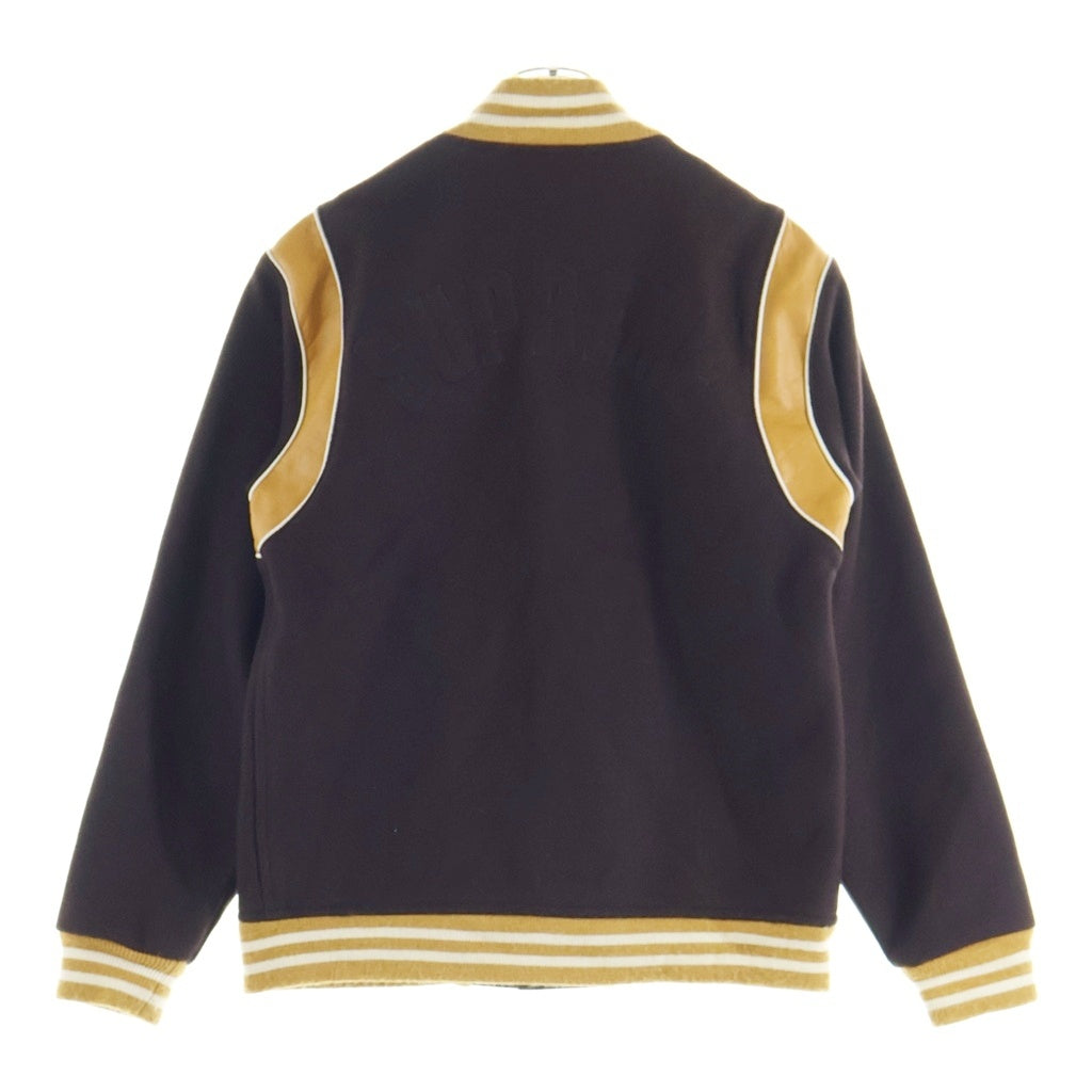 SUPREME(シュプリーム) 02AW Nueva York Varsity Jacket ヌエバヨーク ヴァーシティージャケット ブラウン
