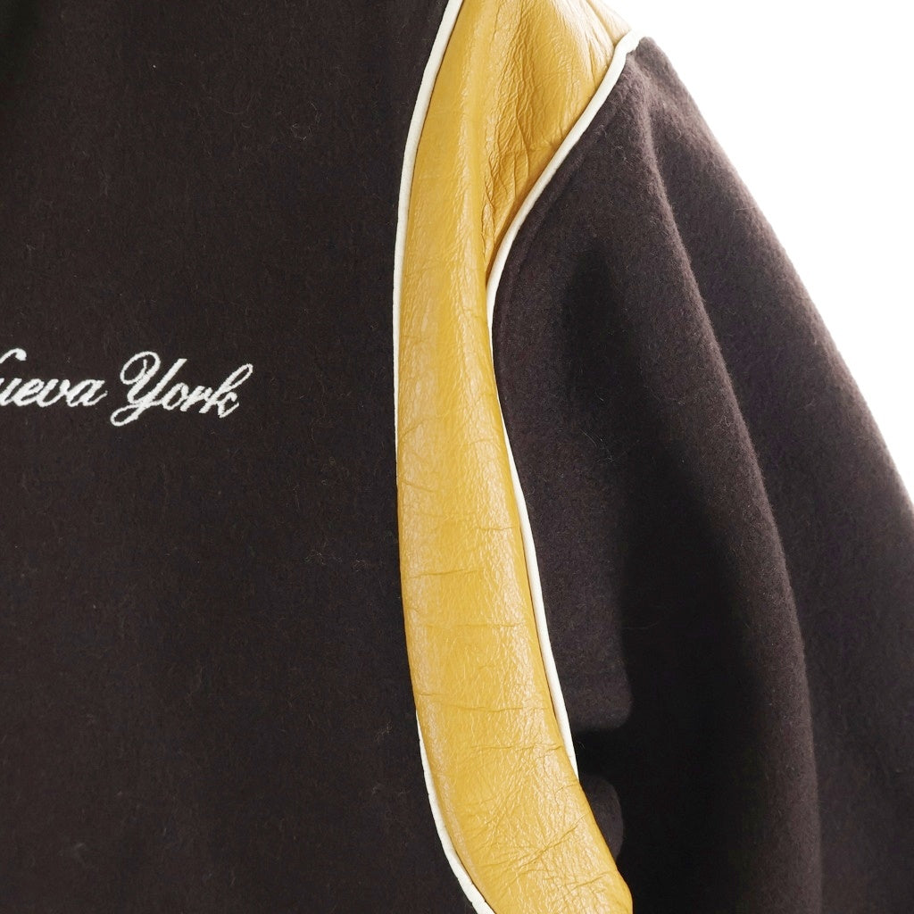 SUPREME(シュプリーム) 02AW Nueva York Varsity Jacket ヌエバヨーク ヴァーシティージャケット ブラウン