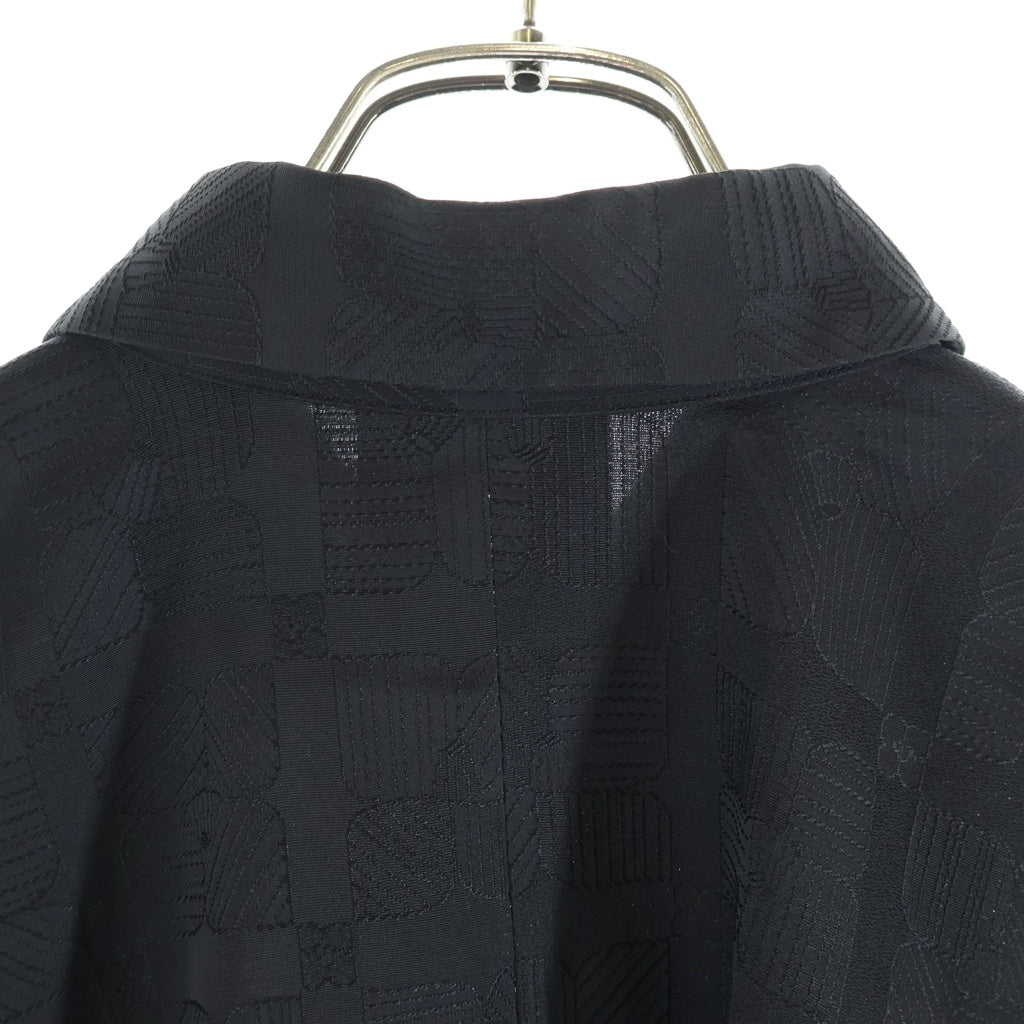 B Yohji Yamamoto(ビー ヨウジヤマモト) 総柄 長袖シャツ ブラック NE-B13-44O