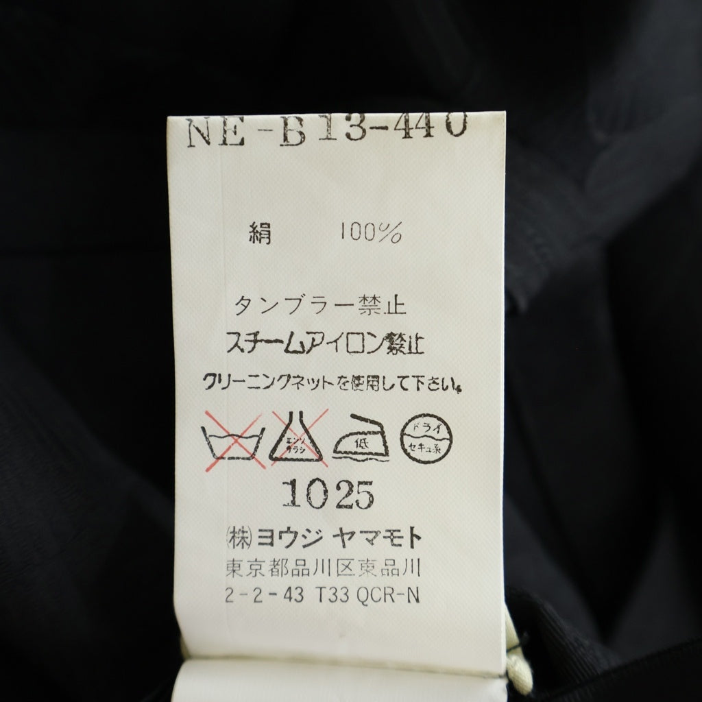 B Yohji Yamamoto(ビー ヨウジヤマモト) 総柄 長袖シャツ ブラック NE-B13-44O