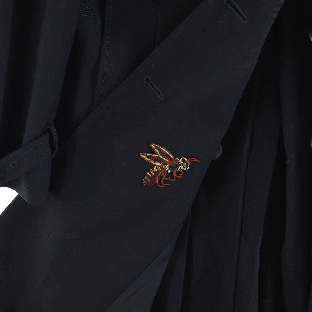 GUCCI(グッチ) WOOL TRENCH COAT ウールトレンチコート ブラック 405131 ZFZ67 レディース