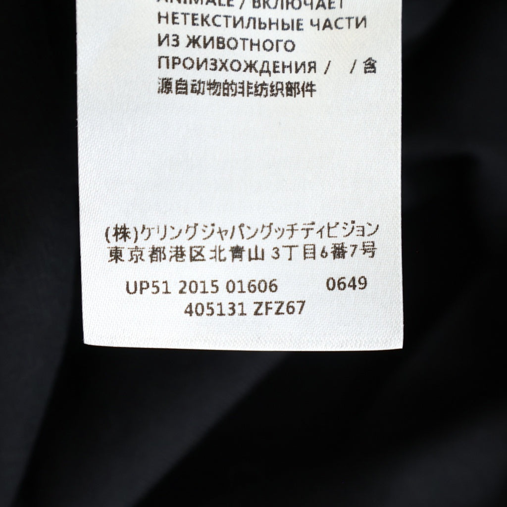 GUCCI(グッチ) WOOL TRENCH COAT ウールトレンチコート ブラック 405131 ZFZ67 レディース