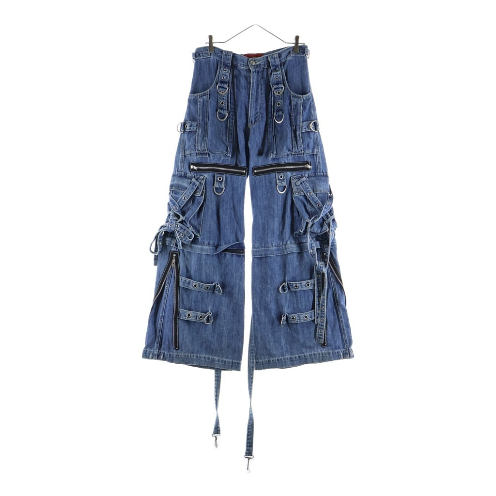 TRIPP NYC(トリップエヌワイシー) X-STRAP PANT ストラップボンテージデニムパンツ インディゴ JM7144M 7967A-B