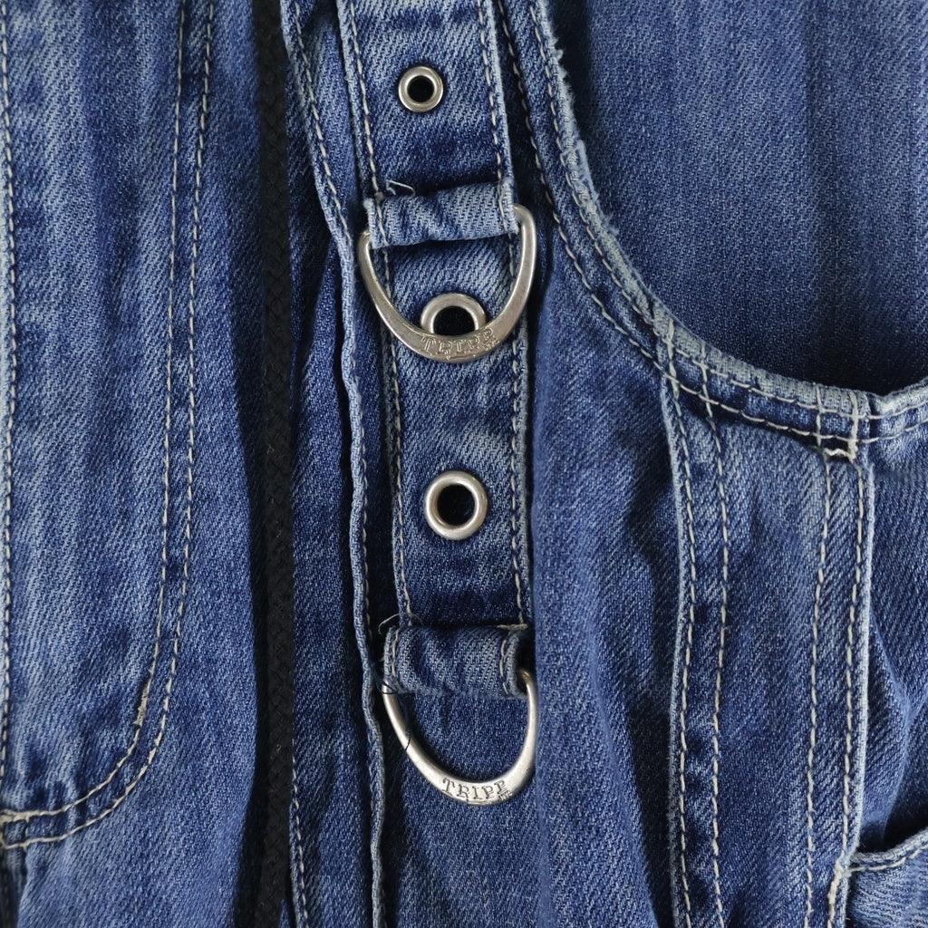 TRIPP NYC(トリップエヌワイシー) X-STRAP PANT ストラップボンテージデニムパンツ インディゴ JM7144M 7967A-B