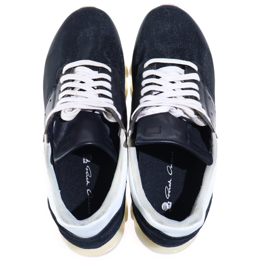 Rick Owens(リックオウエンス) ×ADIAS SPRINGBLADE アディダス スプリングブレード レザーローカットスニーカー ブラック US7.5/25.5cm B24016