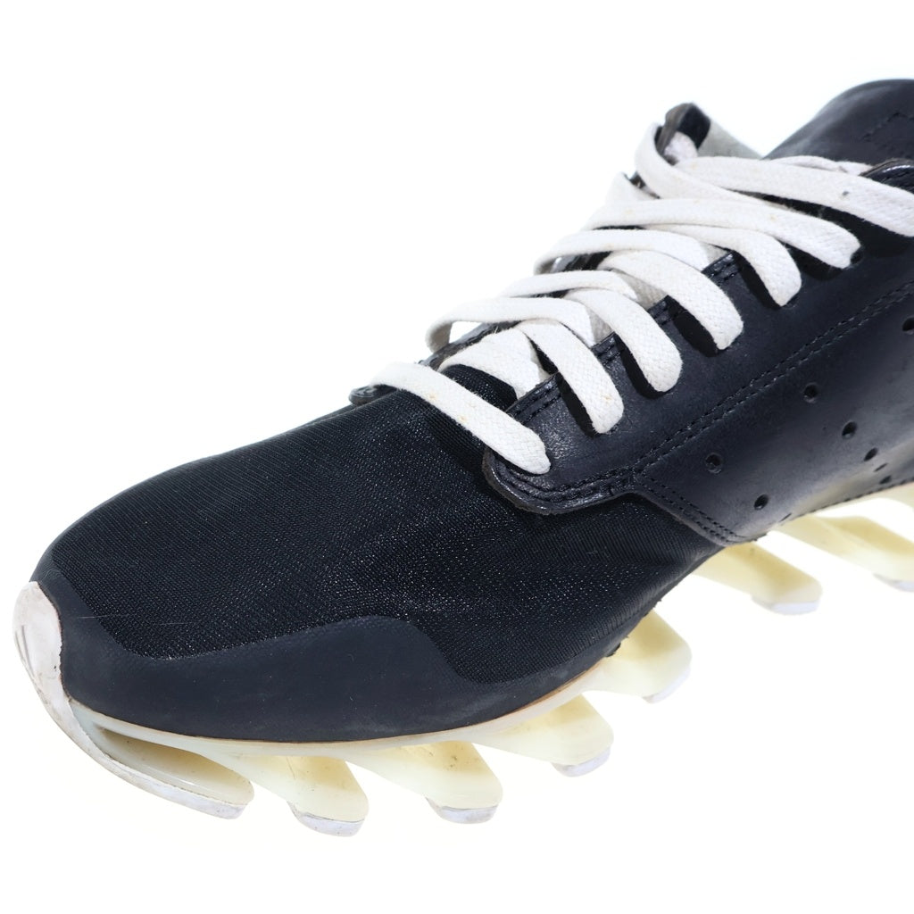 Rick Owens(リックオウエンス) ×ADIAS SPRINGBLADE アディダス スプリングブレード レザーローカットスニーカー ブラック US7.5/25.5cm B24016