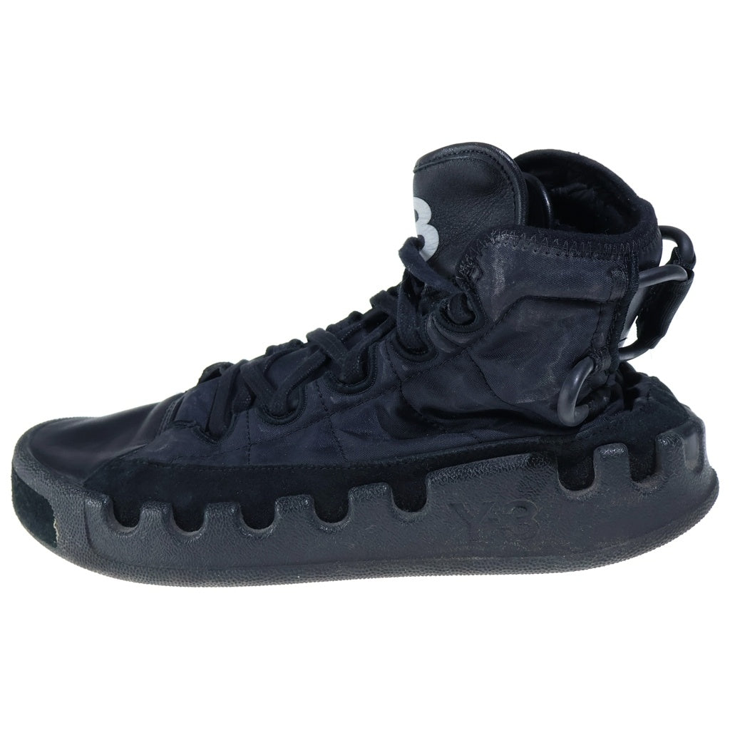 Y-3(ワイスリー) KASABARU カサバル レザーハイカットスニーカー ブラック US7.5/25.5cm EF2559