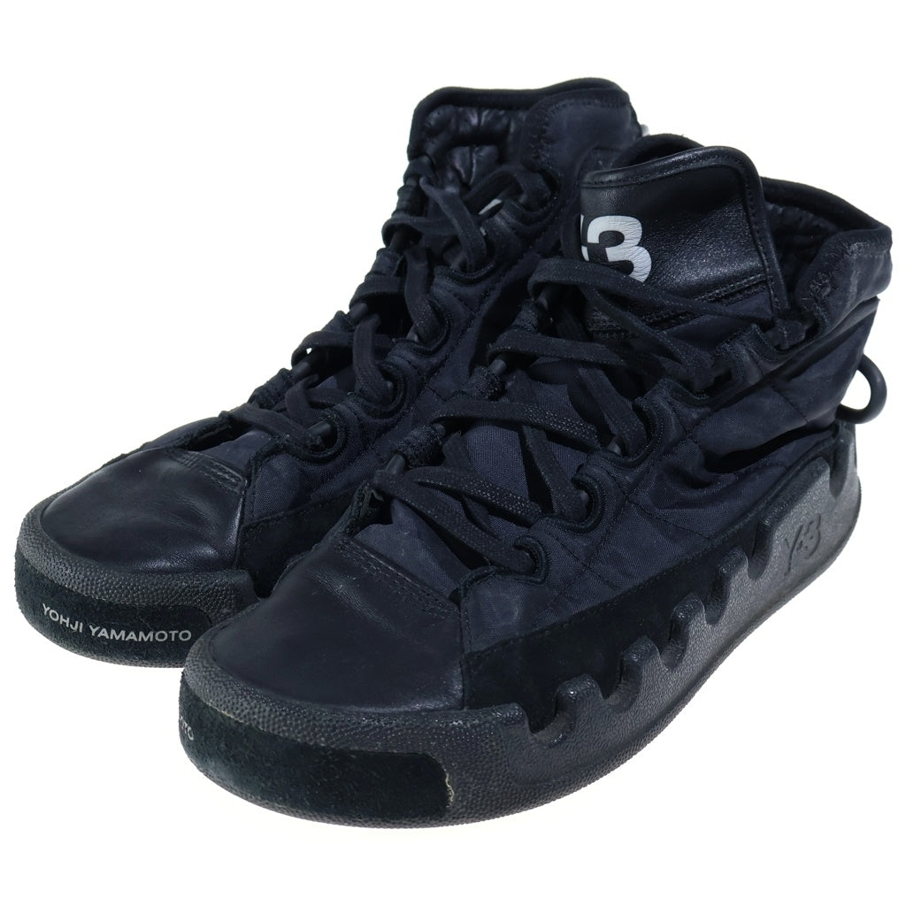 Y-3(ワイスリー) KASABARU カサバル レザーハイカットスニーカー ブラック US7.5/25.5cm EF2559