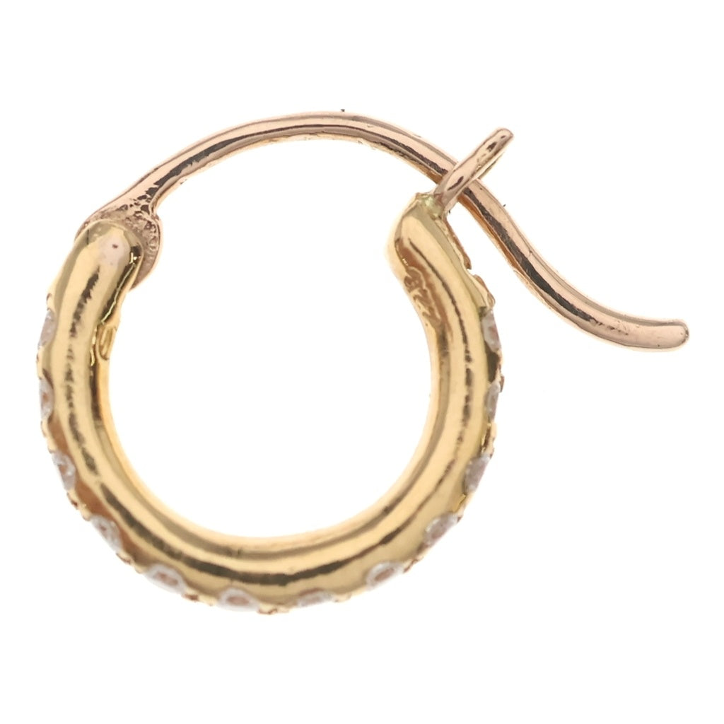 CHROME HEARTS(クロムハーツ) 22K HOOP TFL TINY P/D タイニーフープ PAVEダイヤ ピアス ゴールド