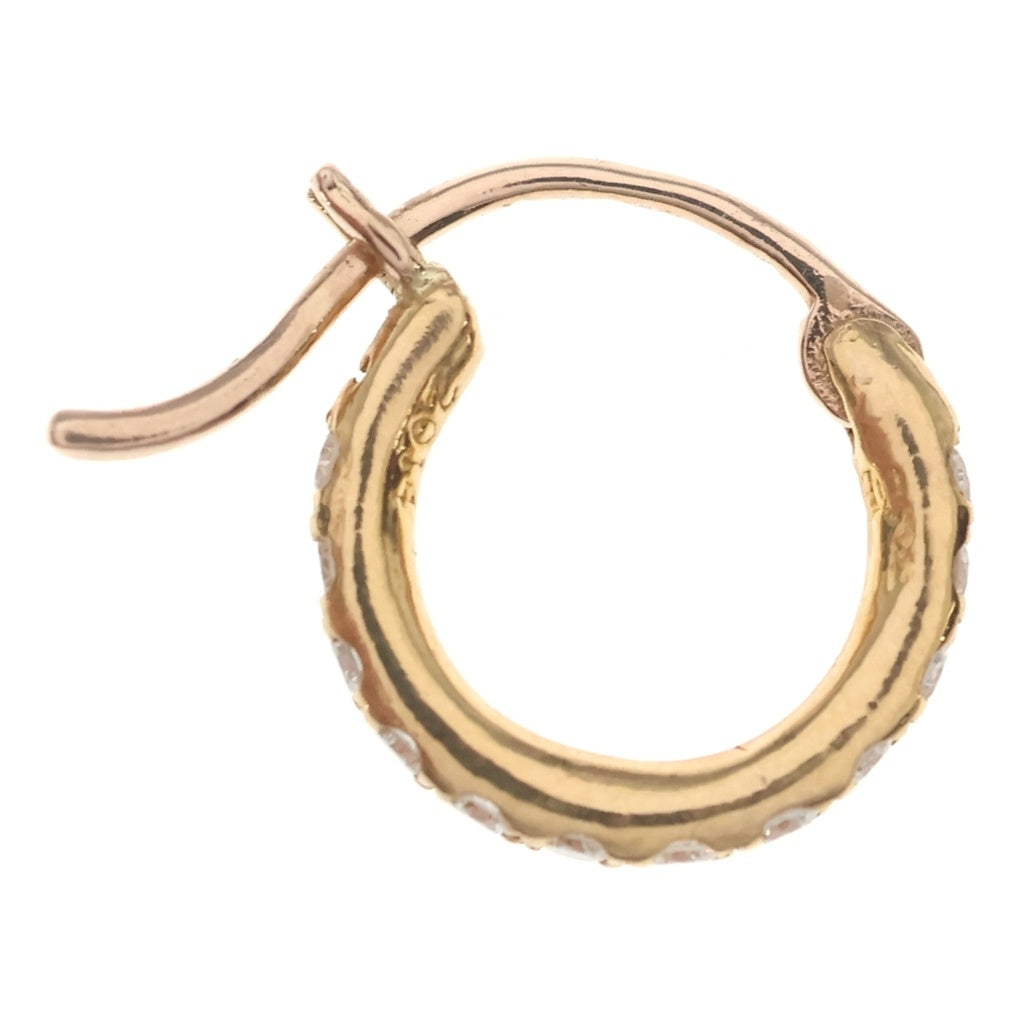 CHROME HEARTS(クロムハーツ) 22K HOOP TFL TINY P/D タイニーフープ PAVEダイヤ ピアス ゴールド