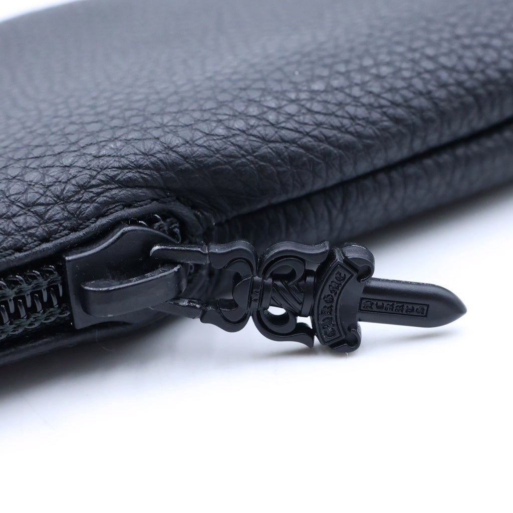 CHROME HEARTS(クロムハーツ) CASE アイウェアケース 眼鏡ケース レザー ブラック