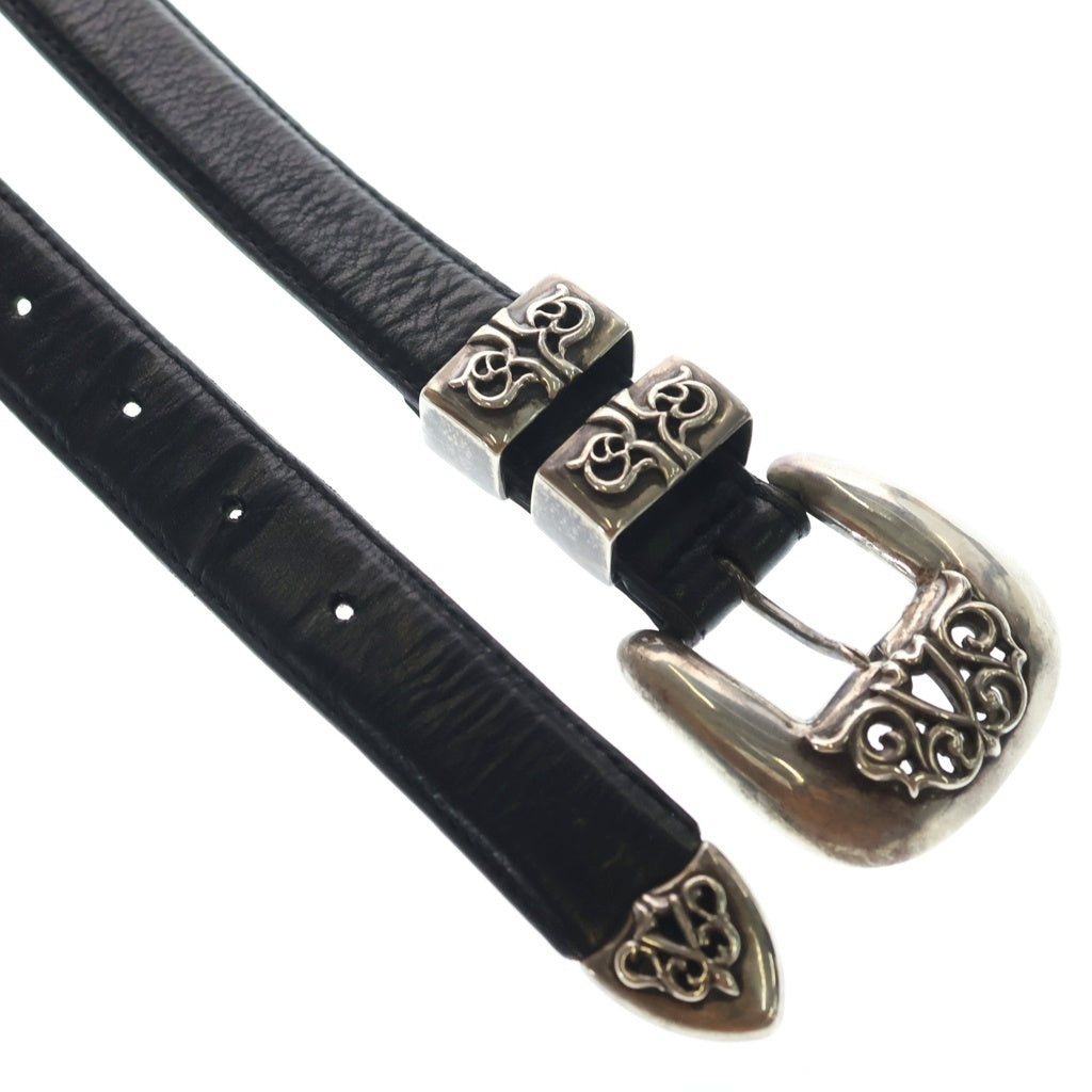 CHROME HEARTS(クロムハーツ) BLT CLASSIC 1.0 クラシック 3PC レザーベルト ブラック