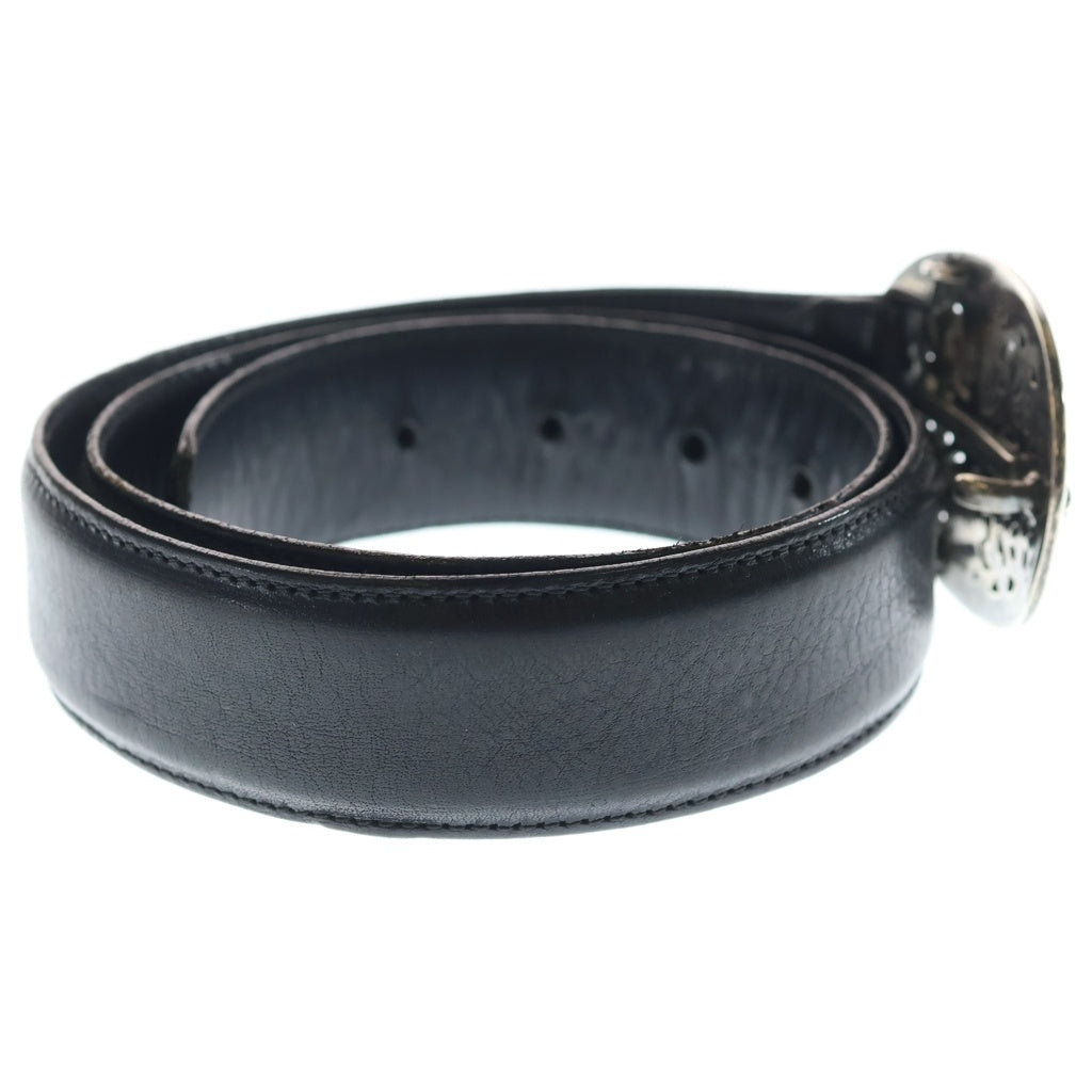 CHROME HEARTS(クロムハーツ) OLD OVAL CROSS STRAP1.5 オールド クラシックオーバルクロスバックル レザーベルト シルバー