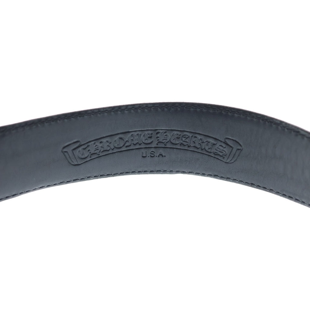 CHROME HEARTS(クロムハーツ) OLD OVAL CROSS STRAP1.5 オールド クラシックオーバルクロスバックル レザーベルト シルバー