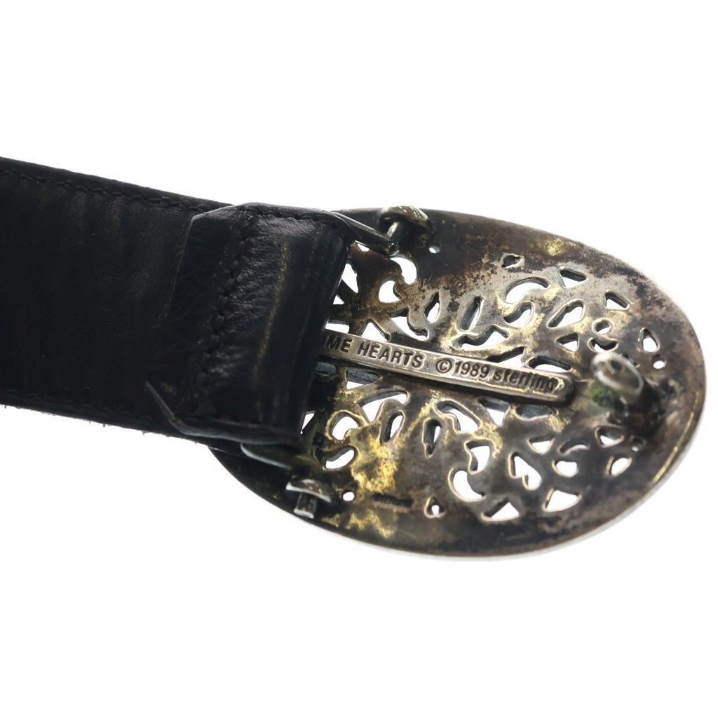 CHROME HEARTS(クロムハーツ) OLD OVAL CROSS STRAP1.5 オールド クラシックオーバルクロスバックル レザーベルト シルバー
