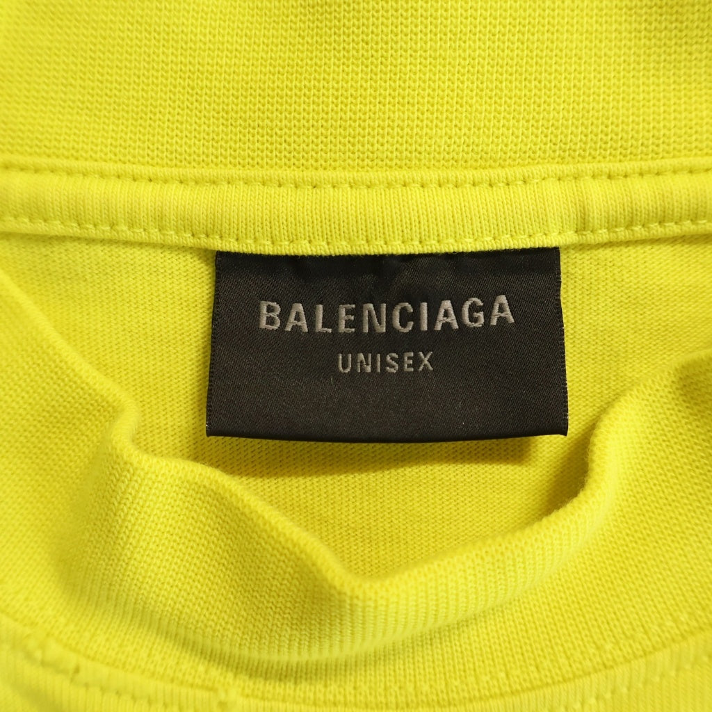 BALENCIAGA(バレンシアガ) 24SS DARKWAVE TEE ダークウェーブ フロントプリント クルーネック半袖カットソーTシャツ イエロー 739028 TPVN5