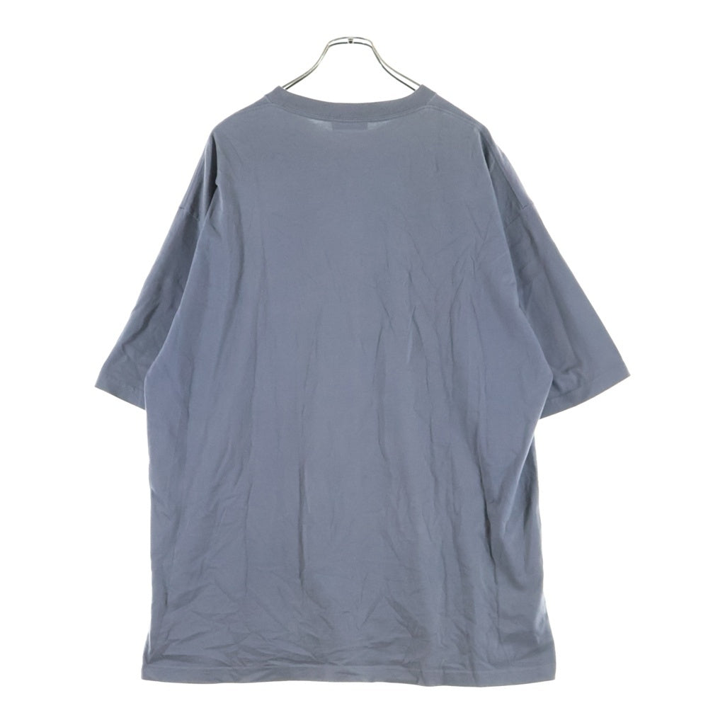 BALENCIAGA(バレンシアガ) 20SS REAL BALENCIAGA TEE リアルバレンシアガ フロントプリント クルーネック半袖カットソーTシャツ グレー 620969 TIV47