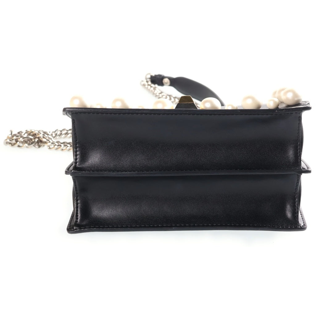 FENDI(フェンディ) キャナイ ミニパール チェーンショルダーバック ブラック 8M0381 レディース
