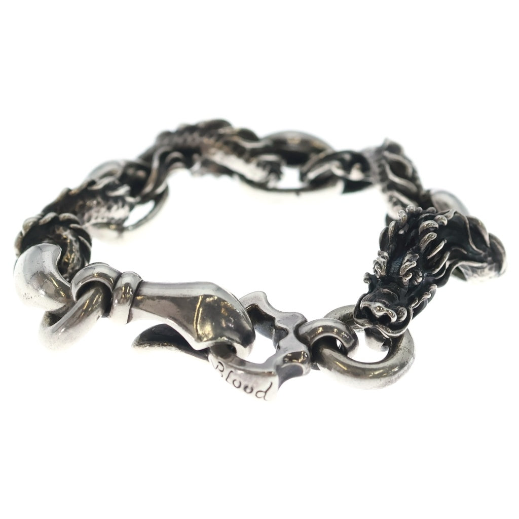 NO BRAND(ノーブランド) BULL BLOOD BRACELET Tao Dragon Silver ブルブラッド ドラゴンブレスレット シルバー