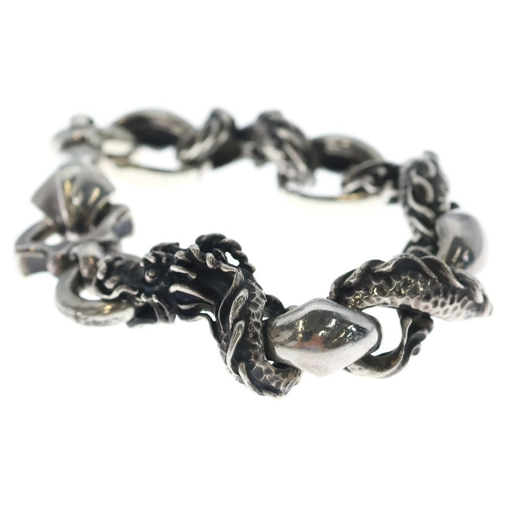 NO BRAND(ノーブランド) BULL BLOOD BRACELET Tao Dragon Silver ブルブラッド ドラゴンブレスレット シルバー