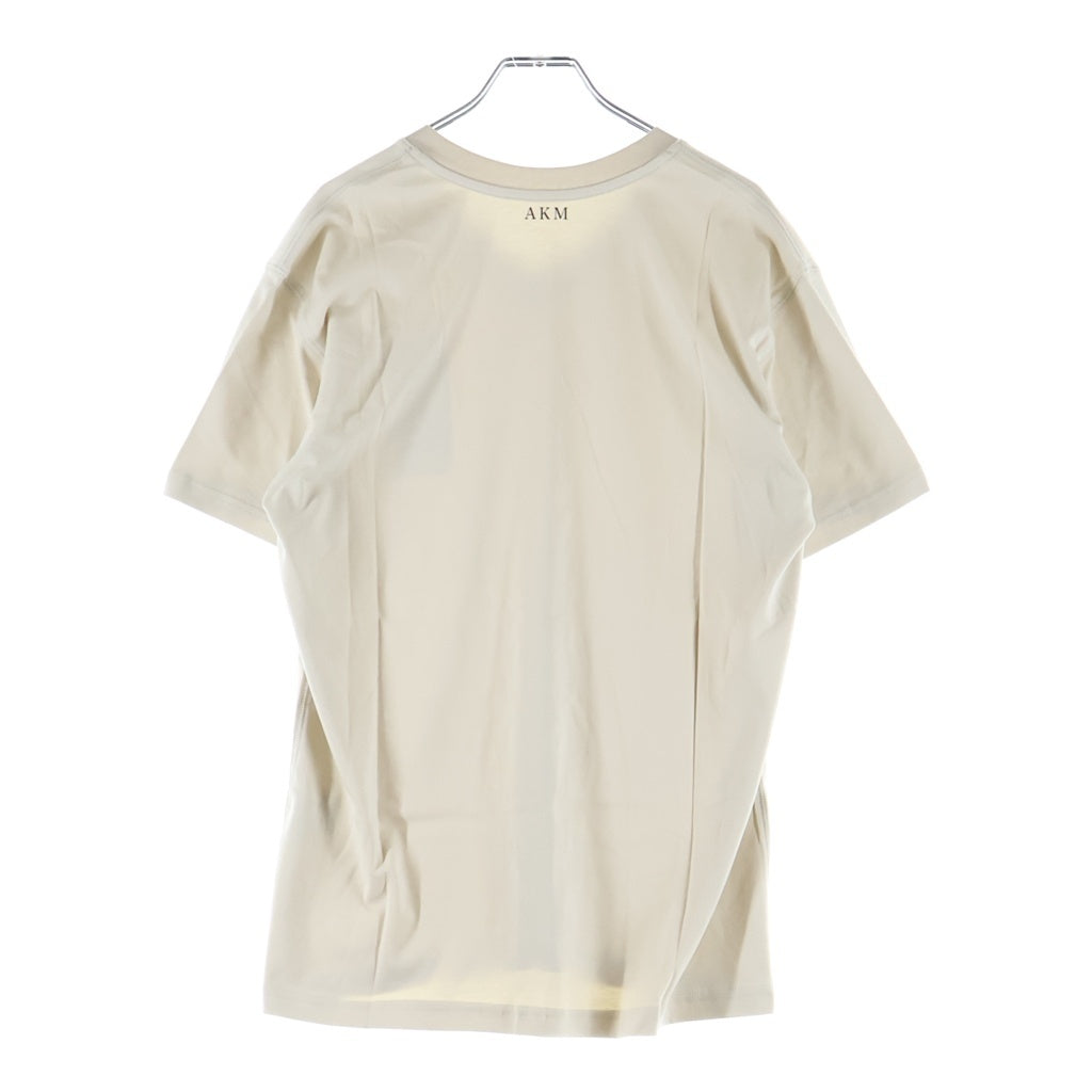 AKM(エーケーエム) SUVIN PLATINUM SMOOTH S/S V-NECK Vネック半袖Tシャツ カットソー ホワイト T306