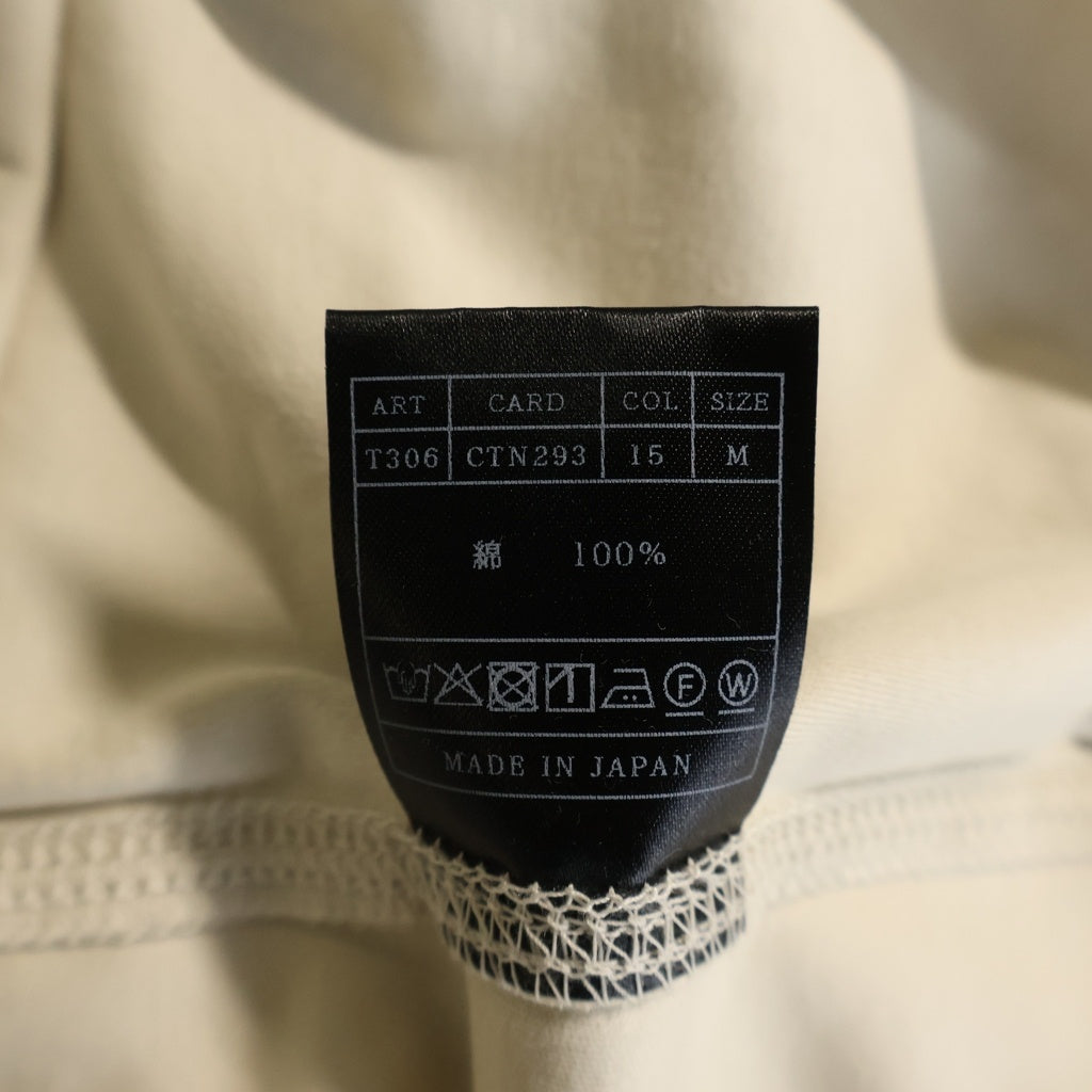 AKM(エーケーエム) SUVIN PLATINUM SMOOTH S/S V-NECK Vネック半袖Tシャツ カットソー ホワイト T306