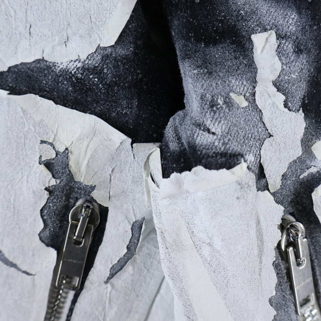 GIVENCHY(ジバンシィ) 21SS Cracked Denim Pants クラックコーティング加工デニムパンツ ホワイト BM50SU50M6