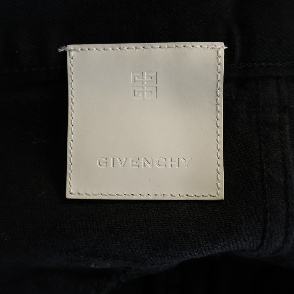 GIVENCHY(ジバンシィ) 21SS Cracked Denim Pants クラックコーティング加工デニムパンツ ホワイト BM50SU50M6