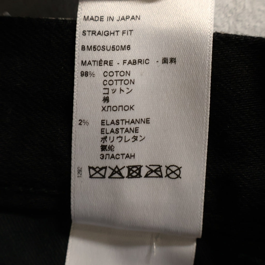 GIVENCHY(ジバンシィ) 21SS Cracked Denim Pants クラックコーティング加工デニムパンツ ホワイト BM50SU50M6