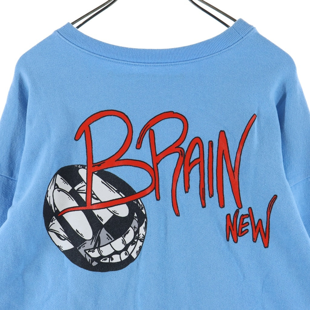 CHROME HEARTS(クロムハーツ) PPO BRAIN NEW SWTSHRT マッティボーイ ブレインニュー クルーネック長袖スウェットトレーナー ブルー