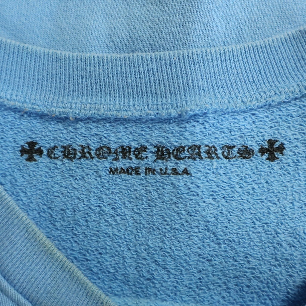 CHROME HEARTS(クロムハーツ) PPO BRAIN NEW SWTSHRT マッティボーイ ブレインニュー クルーネック長袖スウェットトレーナー ブルー