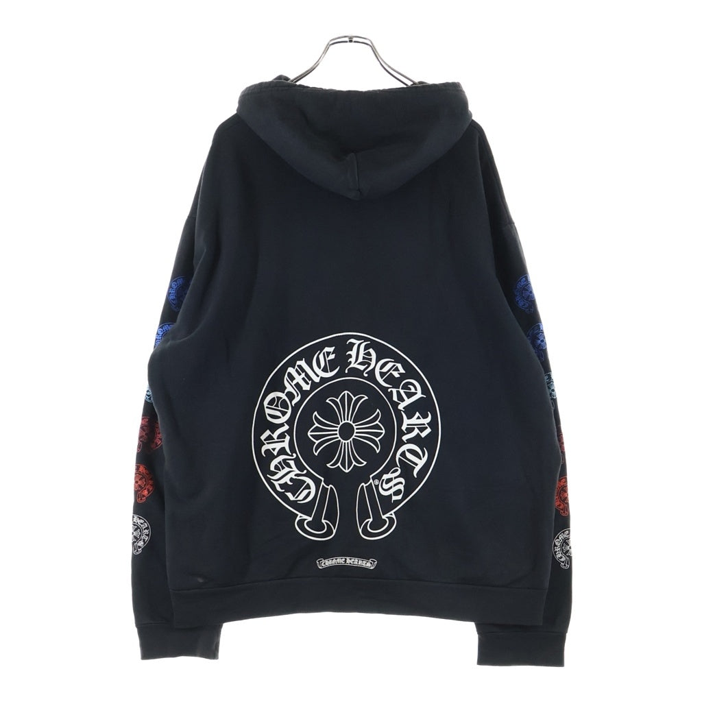 CHROME HEARTS(クロムハーツ) MULTI COLOR HORSESHOE HOODIE ホースシュープリント プルオーバースウェットパーカー マルチカラー