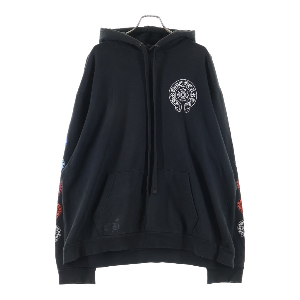 CHROME HEARTS(クロムハーツ) MULTI COLOR HORSESHOE HOODIE ホースシュープリント プルオーバースウェットパーカー マルチカラー