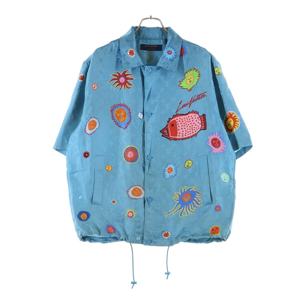 LOUIS VUITTON(ルイヴィトン) 23AW ×KY モノグラムフェイスプリント半袖シャツ ブルー RM232H V36 HOS31W