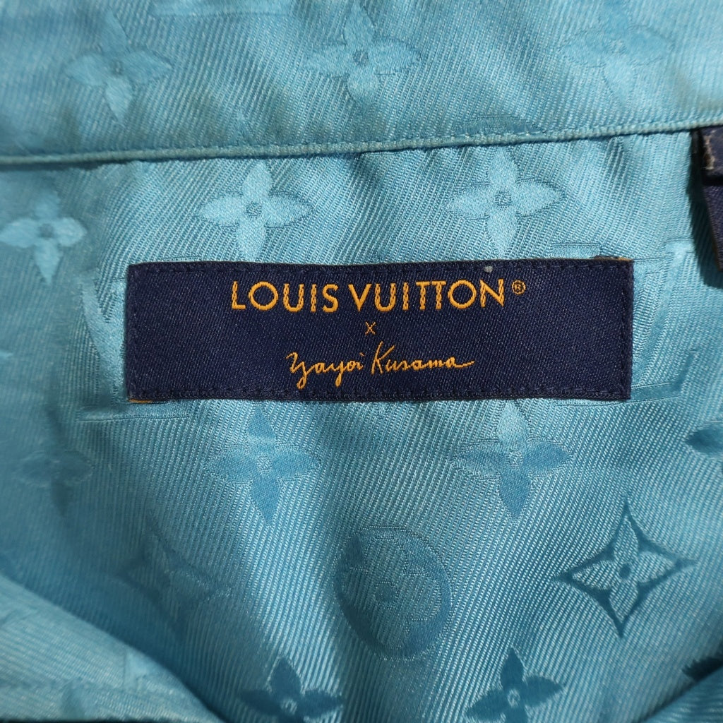 LOUIS VUITTON(ルイヴィトン) 23AW ×KY モノグラムフェイスプリント半袖シャツ ブルー RM232H V36 HOS31W