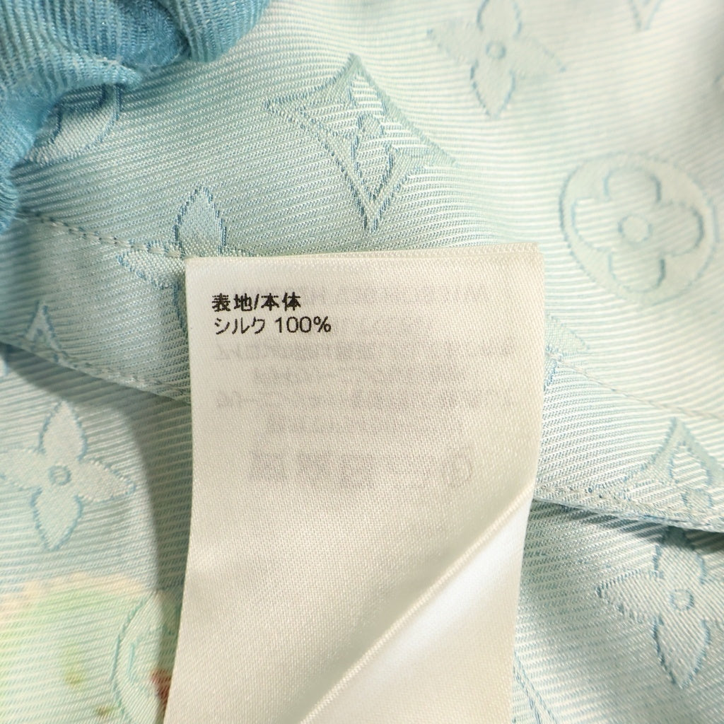 LOUIS VUITTON(ルイヴィトン) 23AW ×KY モノグラムフェイスプリント半袖シャツ ブルー RM232H V36 HOS31W