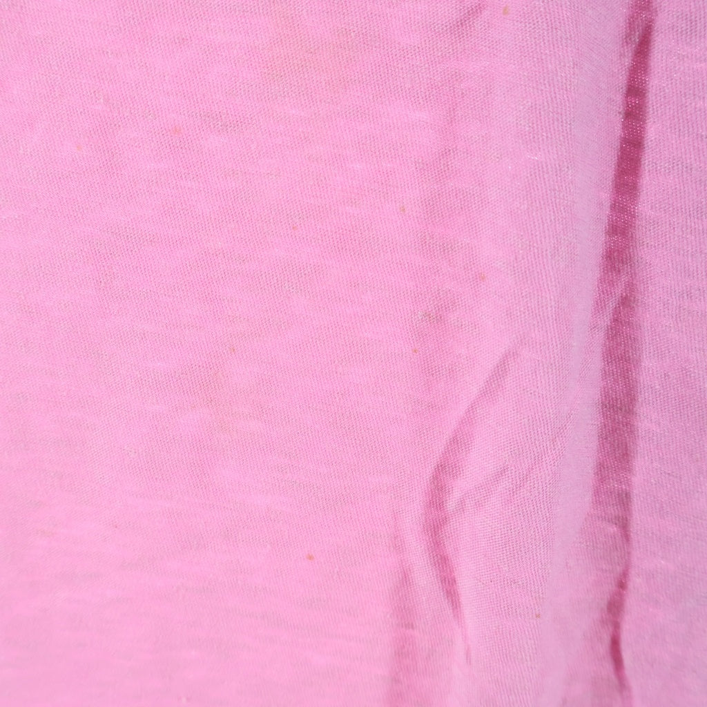 Acne Studios(アクネ ストゥディオズ) 25SS 汚れダメージ加工ロゴ クルーネック半袖カットソーTシャツ ピンク FN-UX-TSHI000013