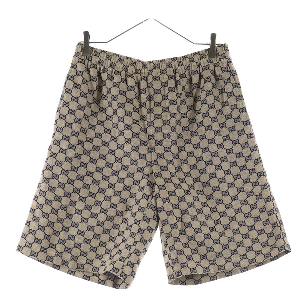 GUCCI(グッチ) GGリネンブレンドキャンバスハーフパンツ ブラウン 742781 ZAM7G