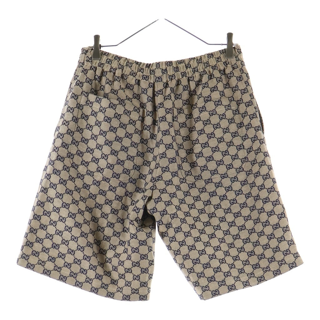 GUCCI(グッチ) GGリネンブレンドキャンバスハーフパンツ ブラウン 742781 ZAM7G