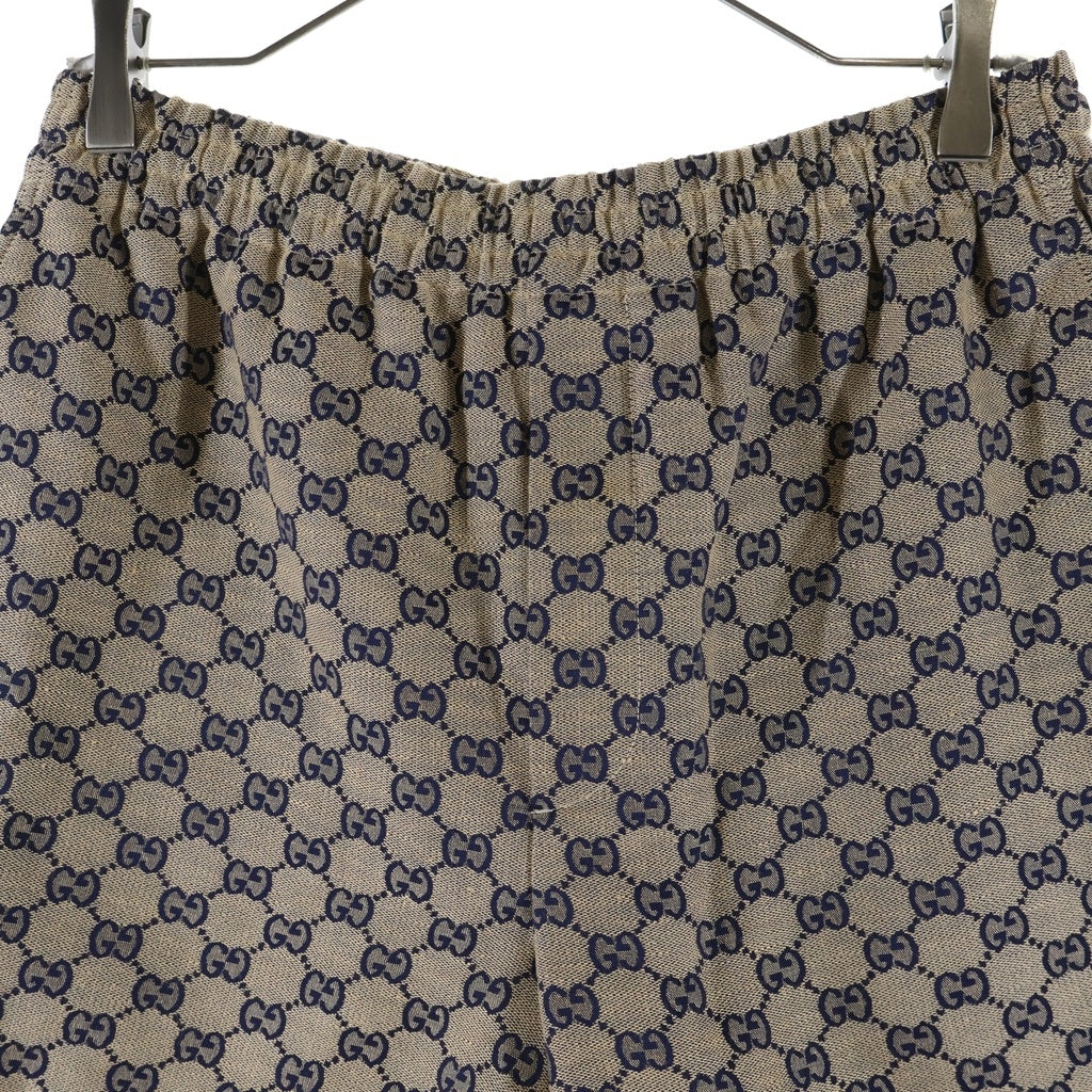 GUCCI(グッチ) GGリネンブレンドキャンバスハーフパンツ ブラウン 742781 ZAM7G