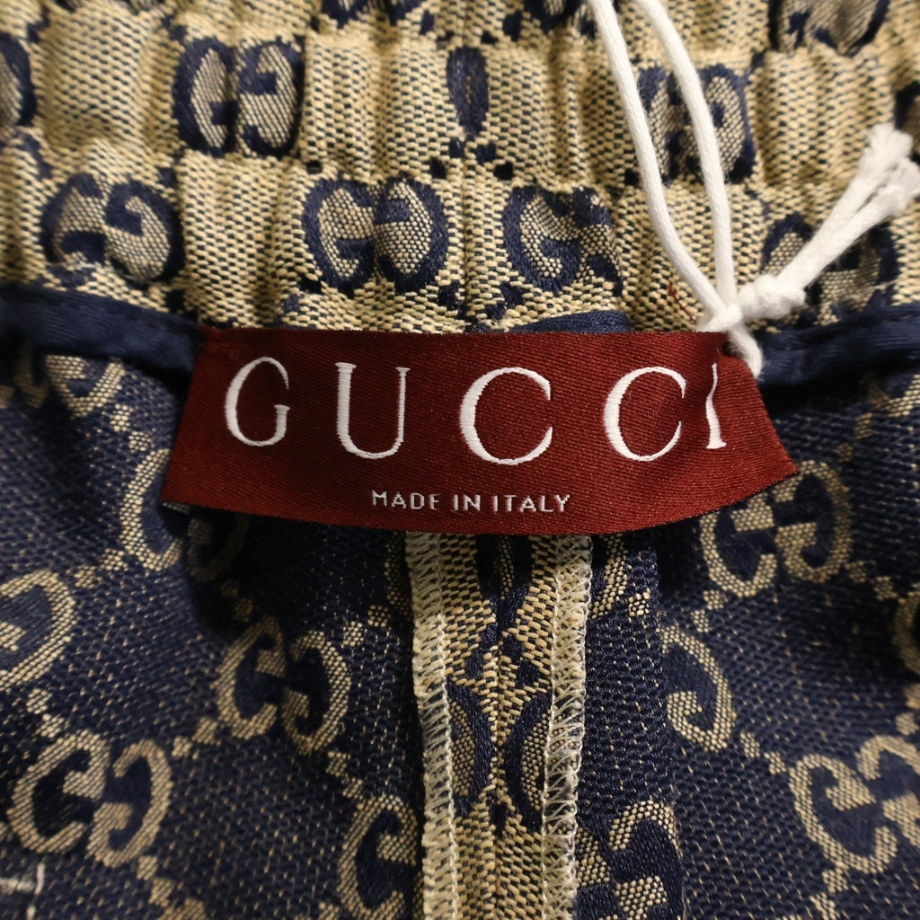 GUCCI(グッチ) GGリネンブレンドキャンバスハーフパンツ ブラウン 742781 ZAM7G
