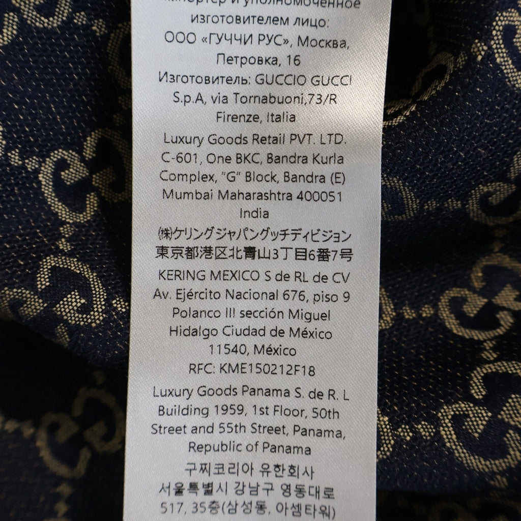 GUCCI(グッチ) GGリネンブレンドキャンバス半袖シャツ ブラウン 742707 ZAM7G