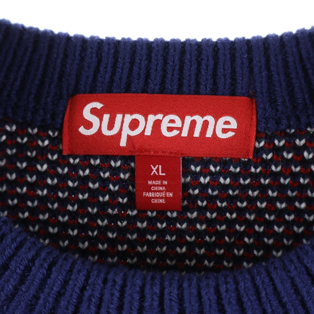 SUPREME(シュプリーム) 25AW Target Sweater ターゲット セーター クルーネックニット ネイビー