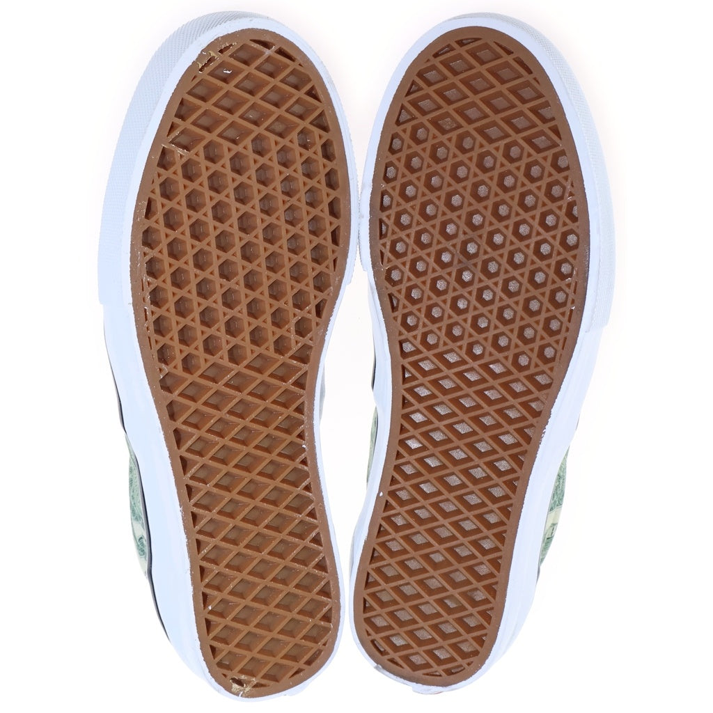 VANS(ヴァンズ) ×Supreme 23SS SKATE ERA Dollar Bill Green スケート エラ ドル ビル スニーカー ローカットシューズ グリーン 721454 レディース