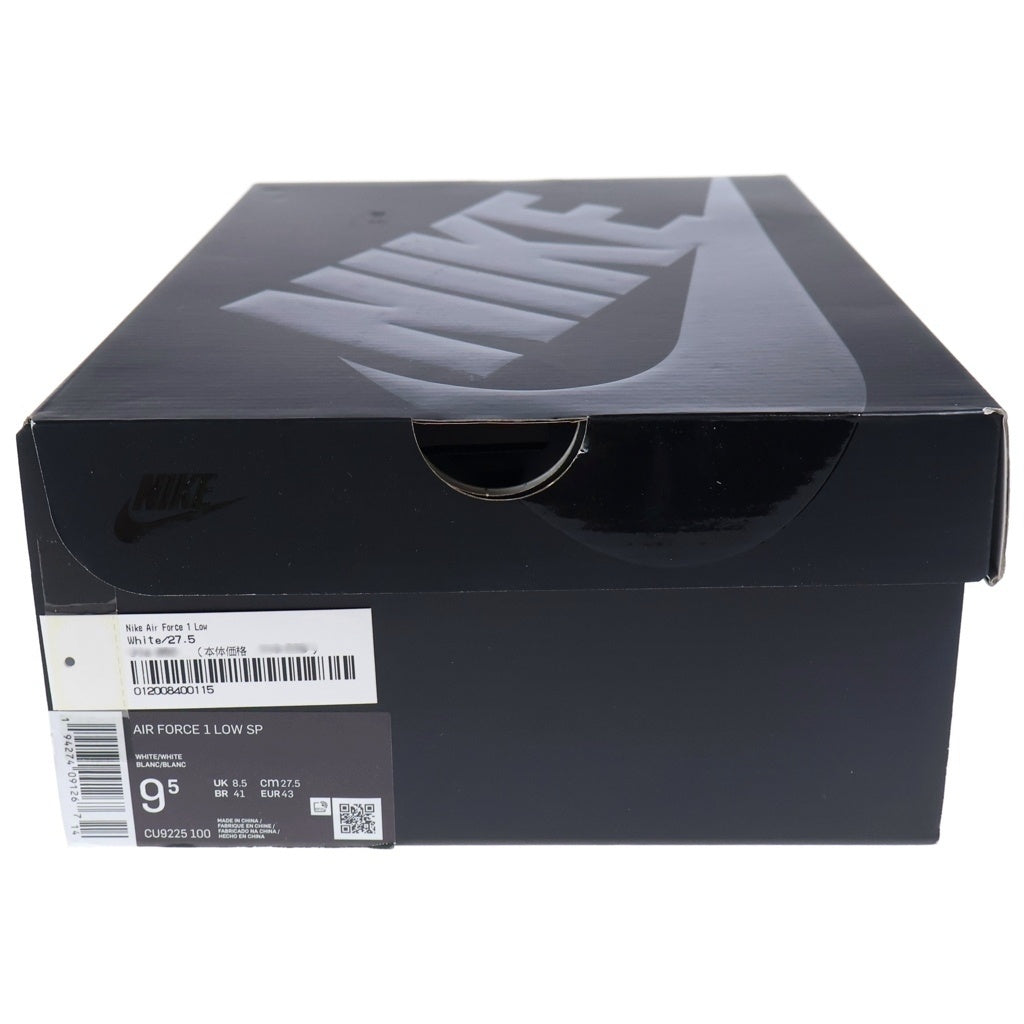 NIKE(ナイキ) ×Supreme Air Force 1 Low エアフォース1ロー ローカットスニーカー シューズ ホワイト CU9225-100