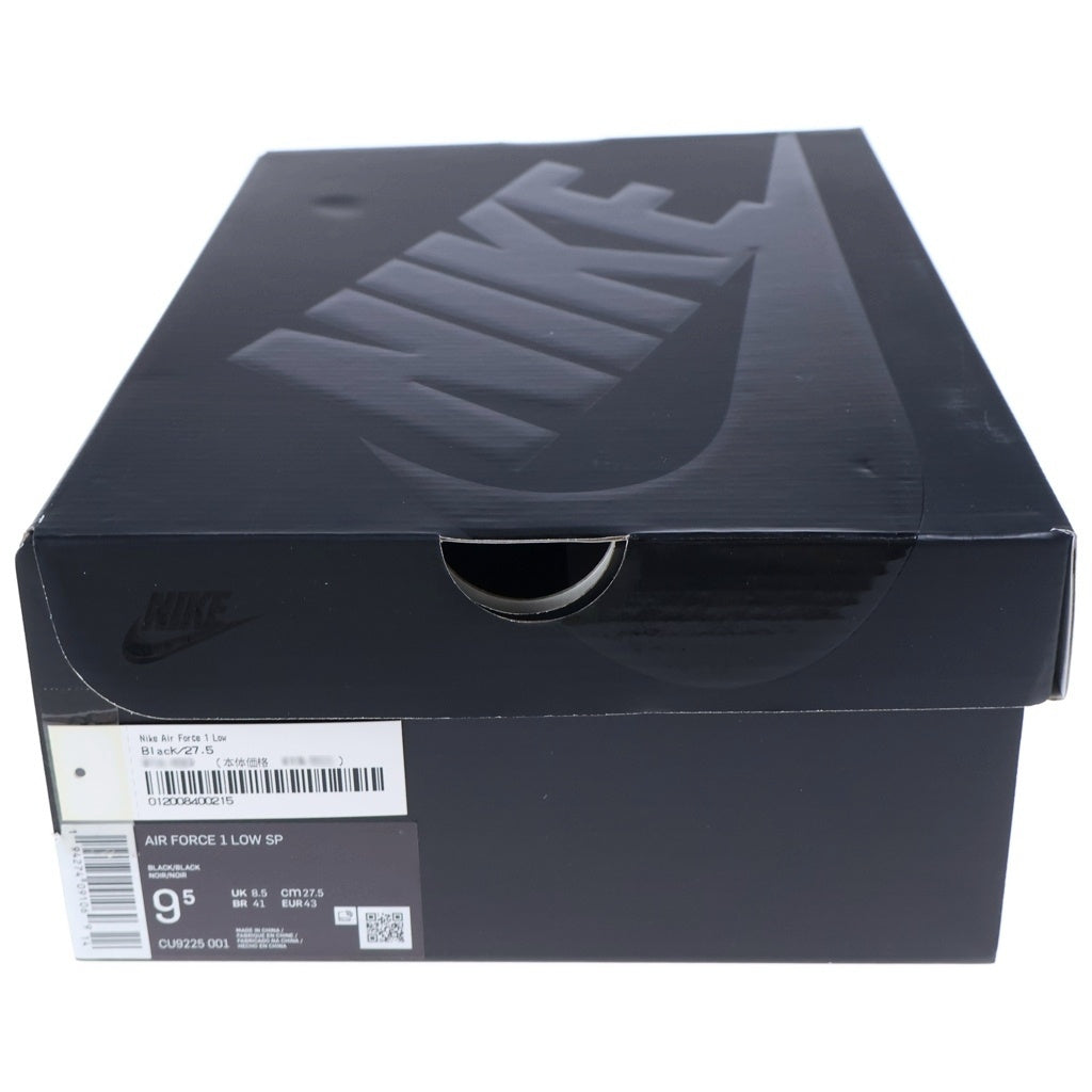 NIKE(ナイキ) ×Supreme Air Force 1 Low エアフォース1ロー ローカットスニーカー シューズ ブラック CU9225-001