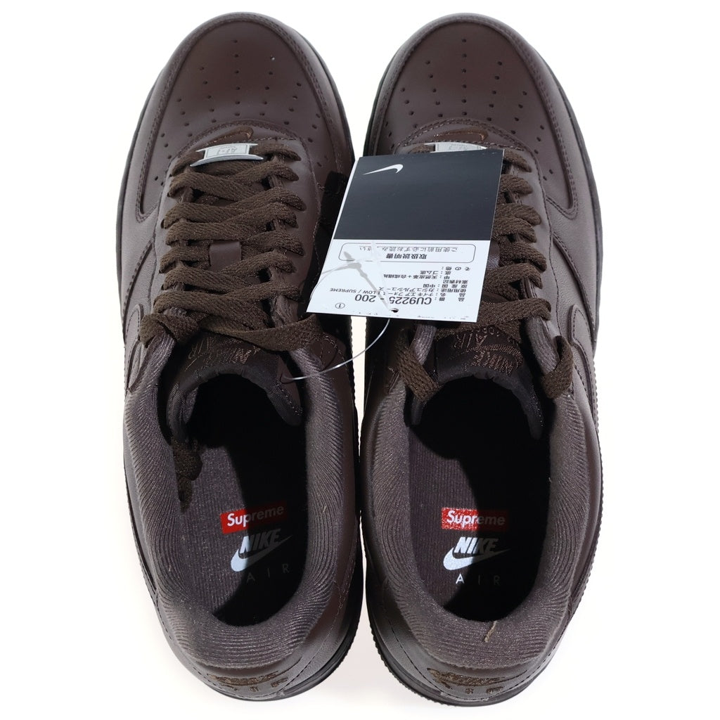 NIKE(ナイキ) ×Supreme Air Force 1 Low エアフォース1ロー ローカットスニーカー シューズ ブラウン CU9225-200