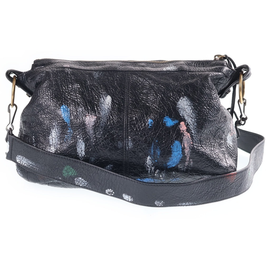 BALENCIAGA(バレンシアガ) Le City Moto Small Bag シティ スモールショルダーバック ハンドバッグ ブラック 866057 1084 レディース