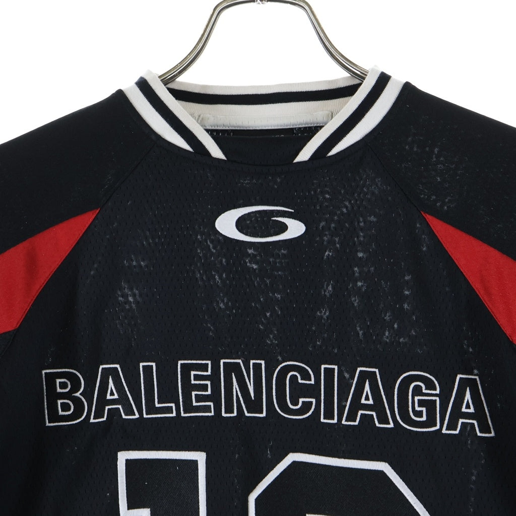 BALENCIAGA(バレンシアガ) 26SS NBA COLLABORATION オーバーサイズ ロングスリーブ長袖Tシャツ ブラック 864877 TTVW11060