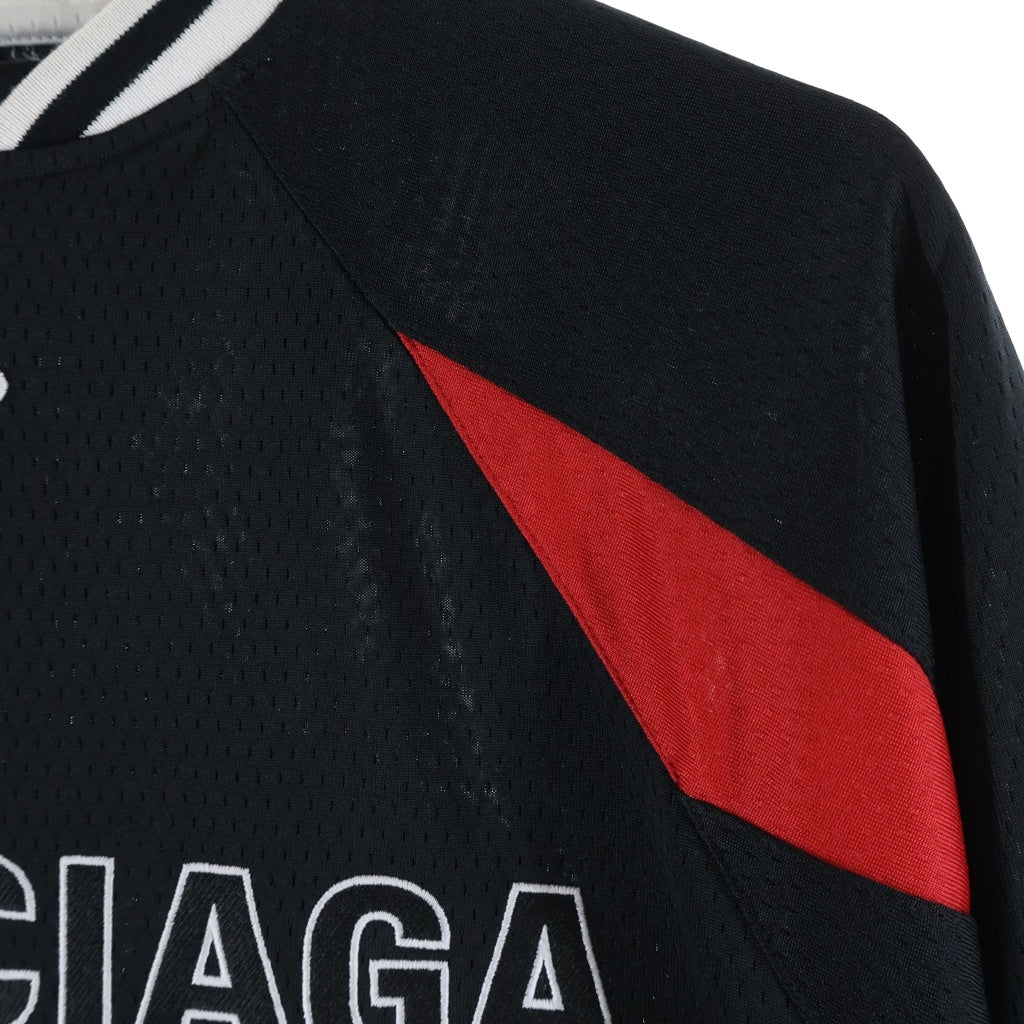 BALENCIAGA(バレンシアガ) 26SS NBA COLLABORATION オーバーサイズ ロングスリーブ長袖Tシャツ ブラック 864877 TTVW11060